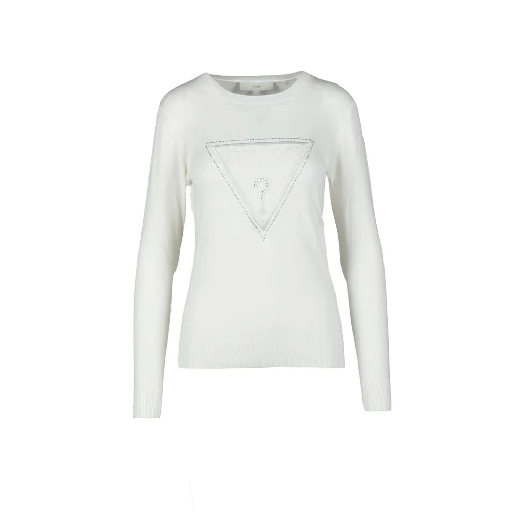 Guess Women's White Viscose Tops & T-Shirt