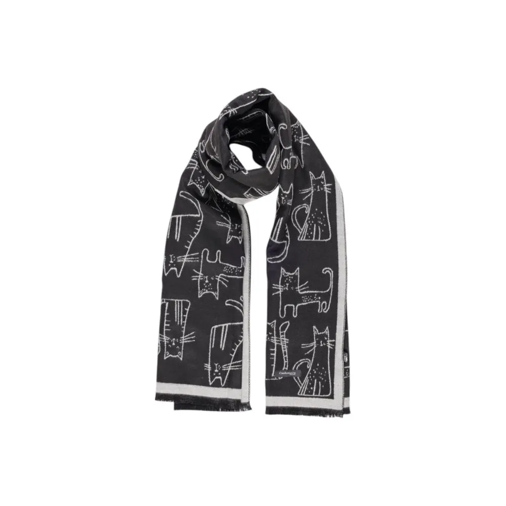 Sandro Ferrone Women's Black Viscose Scarf