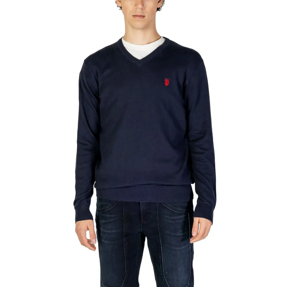 U.S. POLO ASSN. Men's Blue Cotton Sweater