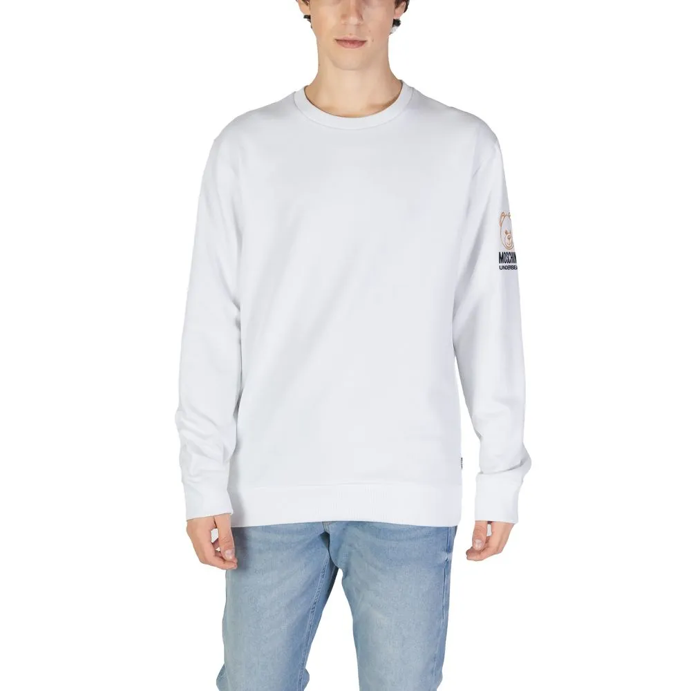 Moschino Men's White Cotton Sweater