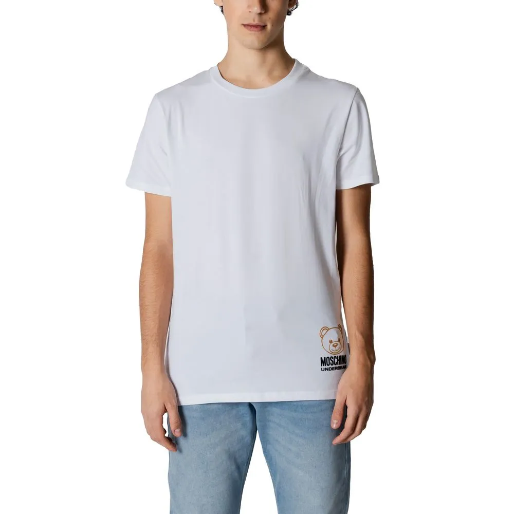 Moschino Men's White Cotton T-Shirt