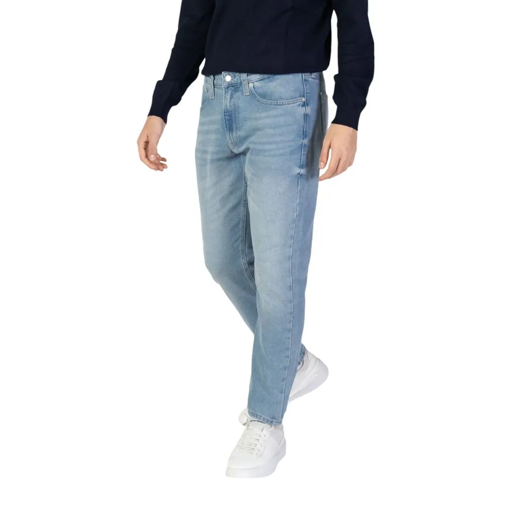 Calvin Klein Jeans Men's Light Blue Cotton Jeans & Pant