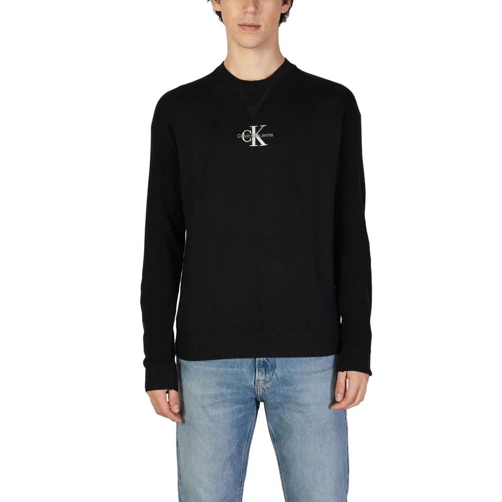 Calvin Klein Jeans Men's Black Cotton Sweater