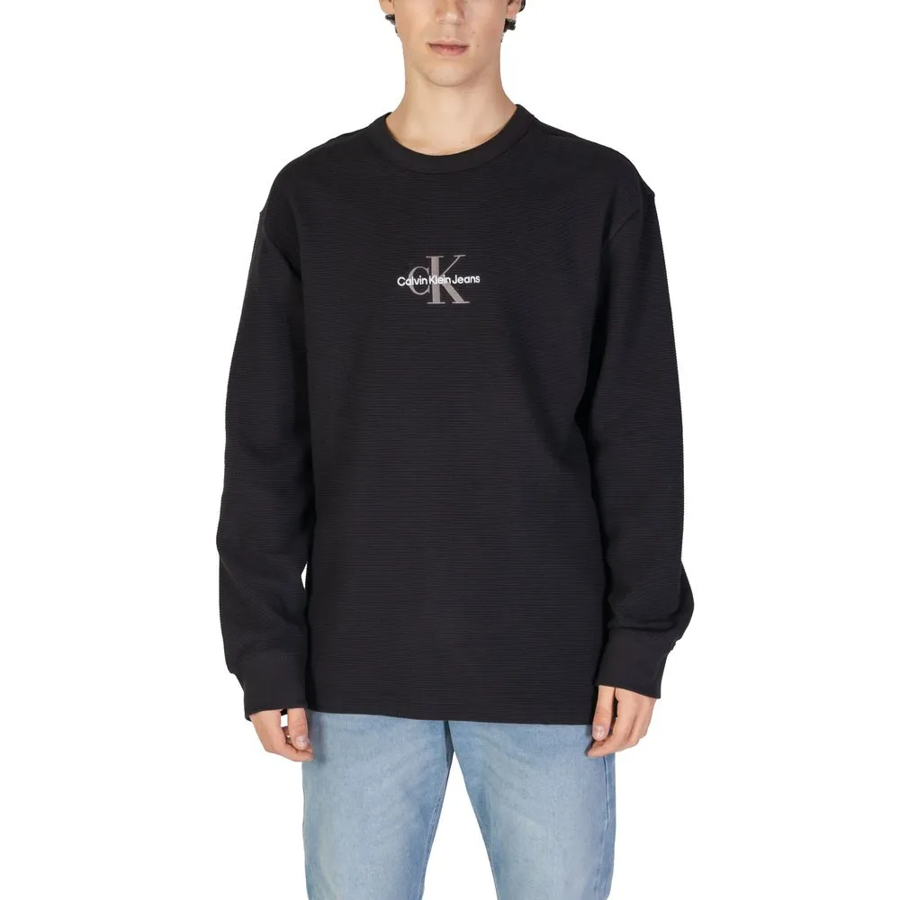 Calvin Klein Jeans Men's Black Cotton Sweater