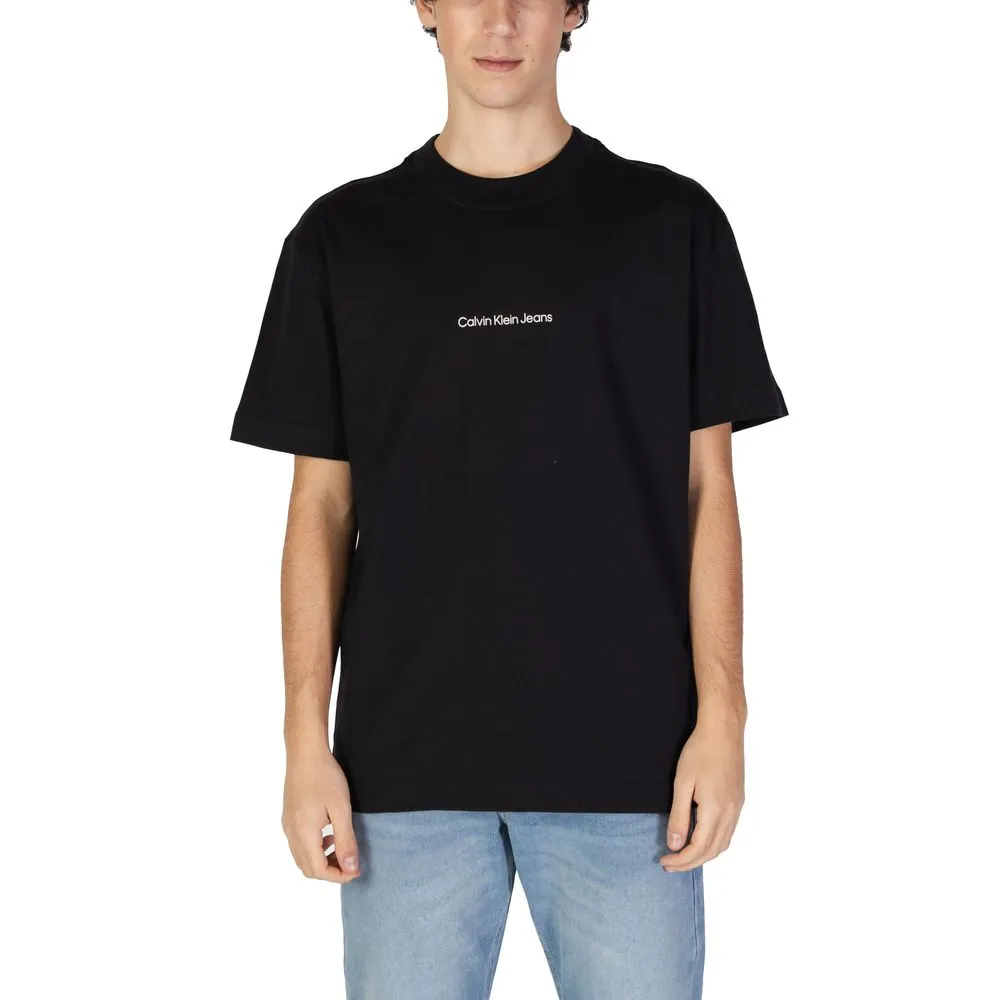 Calvin Klein Jeans Men's Black Cotton T-Shirt