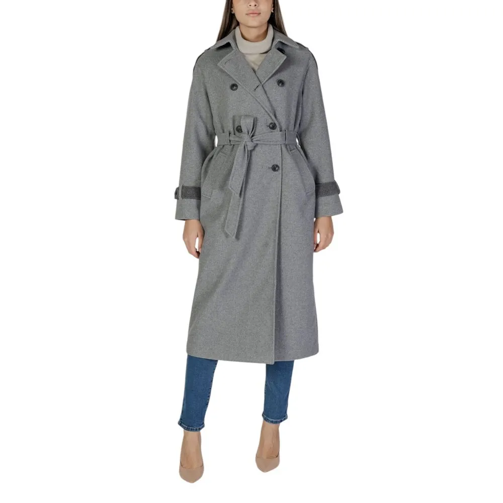 Only Women's Gray Recycled Polyester Jackets & Coat