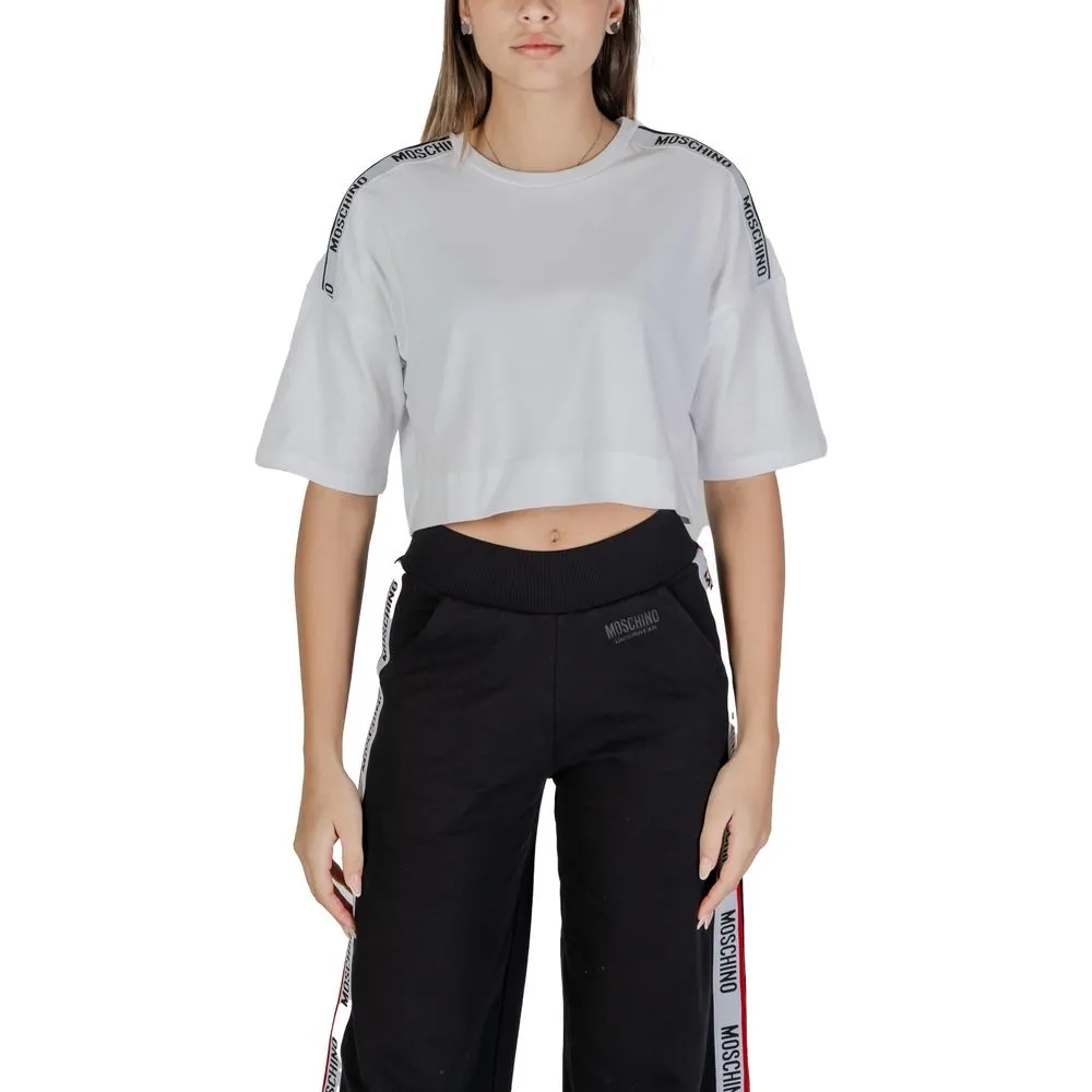 Moschino Women's White Cotton Tops & T-Shirt