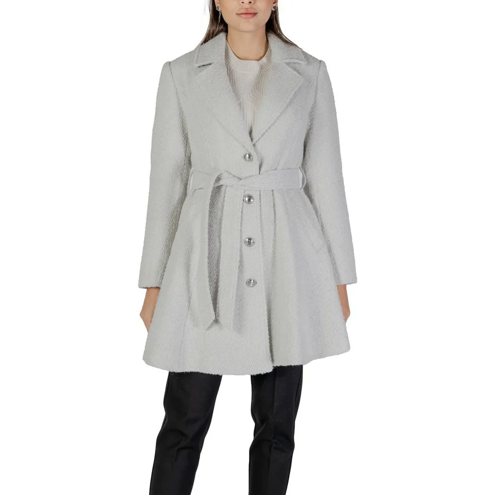 Guess Women's Gray Polyester Jackets & Coat