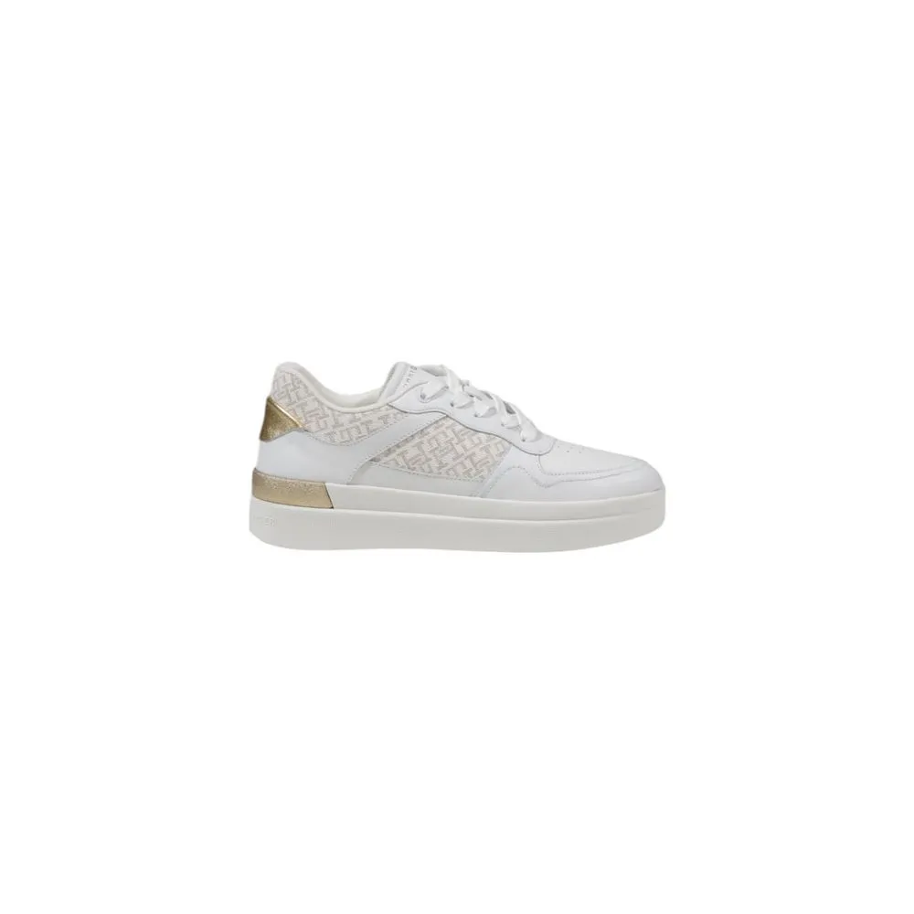 Tommy Hilfiger Women's Cream Leather Sneaker