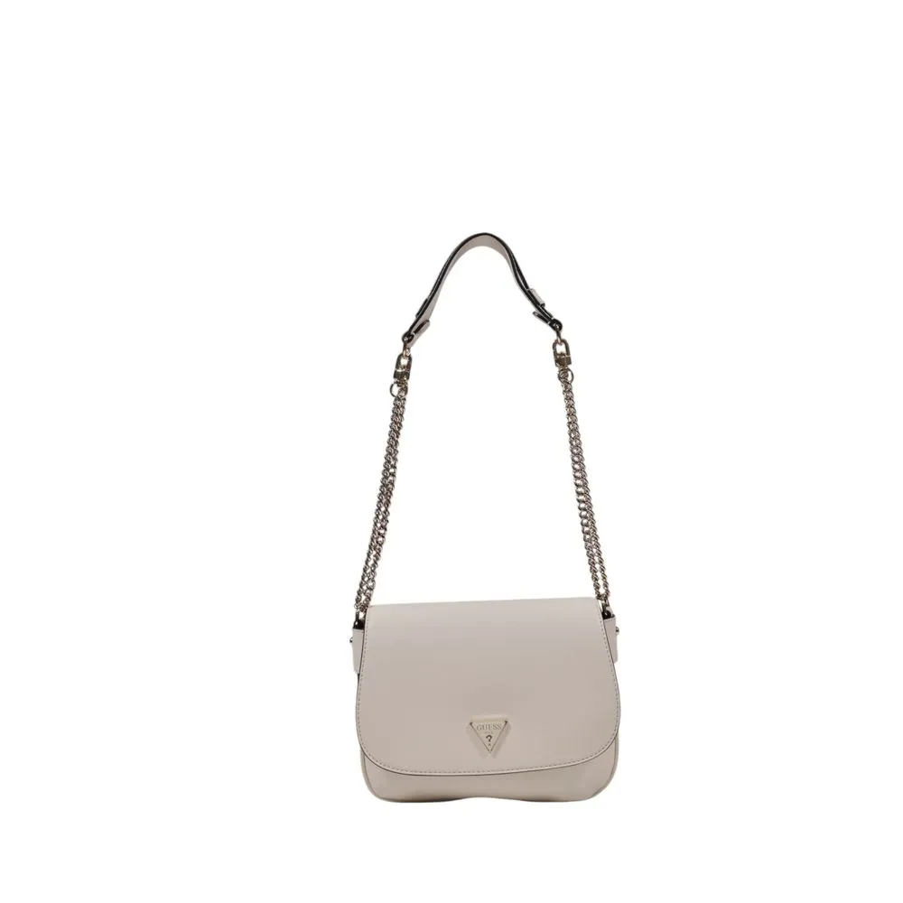 Guess Women's Cream Polyethylene Handbag
