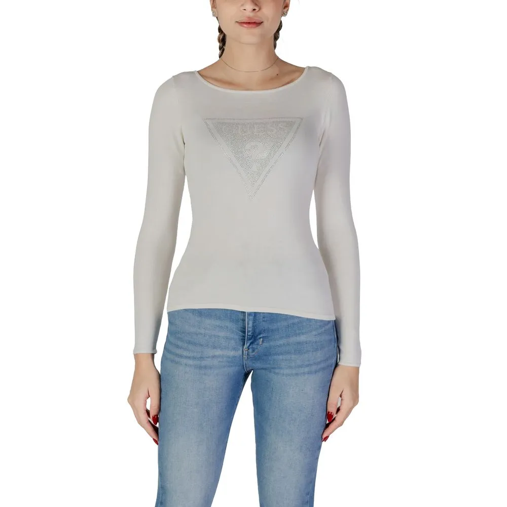 Guess Women's White Viscose Tops & T-Shirt