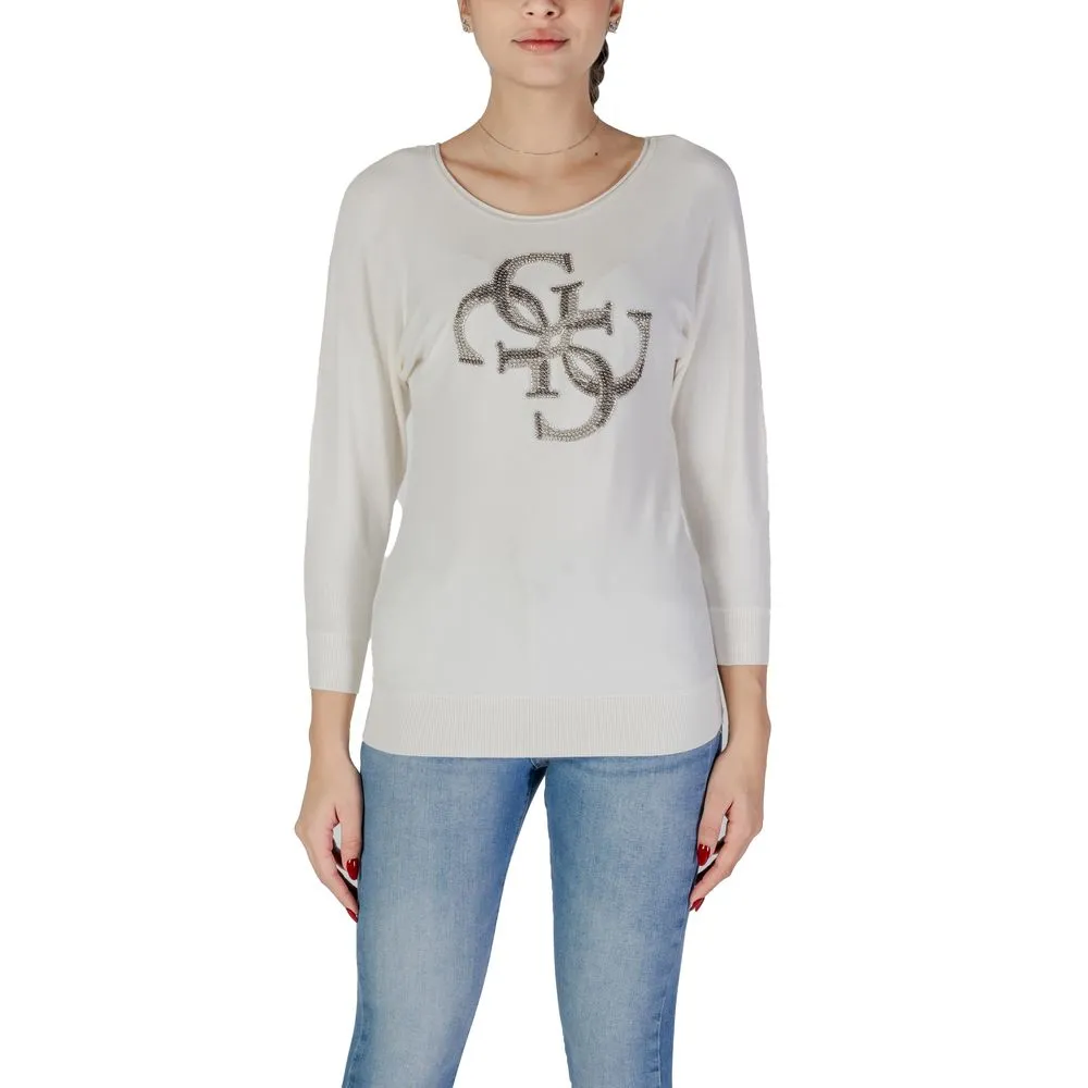 Guess Women's White Viscose Tops & T-Shirt