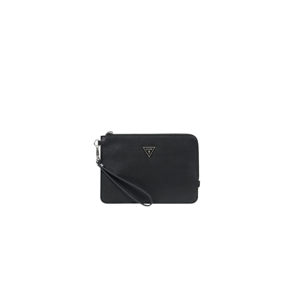 Guess Men's Black Polyethylene Luggage And Travel