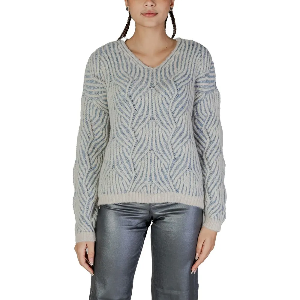 Only Women's Blue Recycled Polyester Sweater