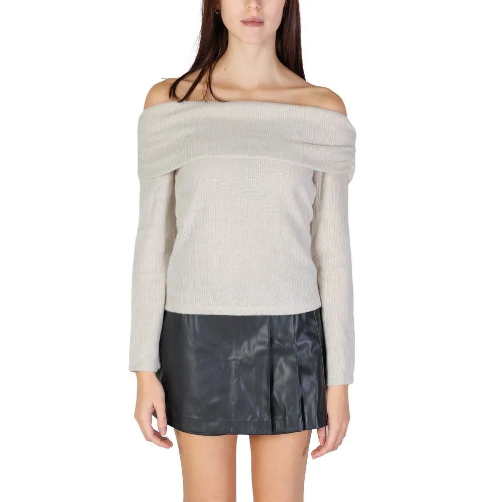 Only Women's Beige Recycled Polyester Sweater