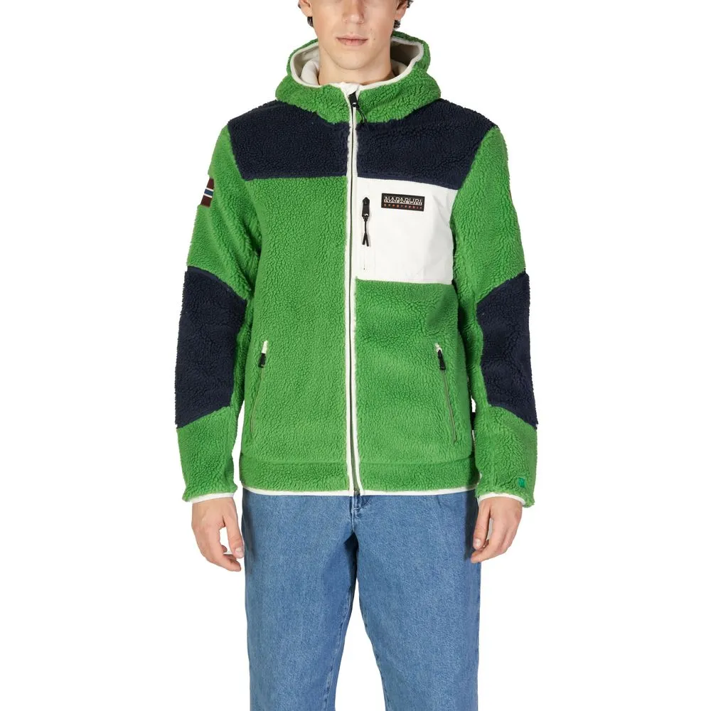 Napapijri Men's Green Polyester Sweater
