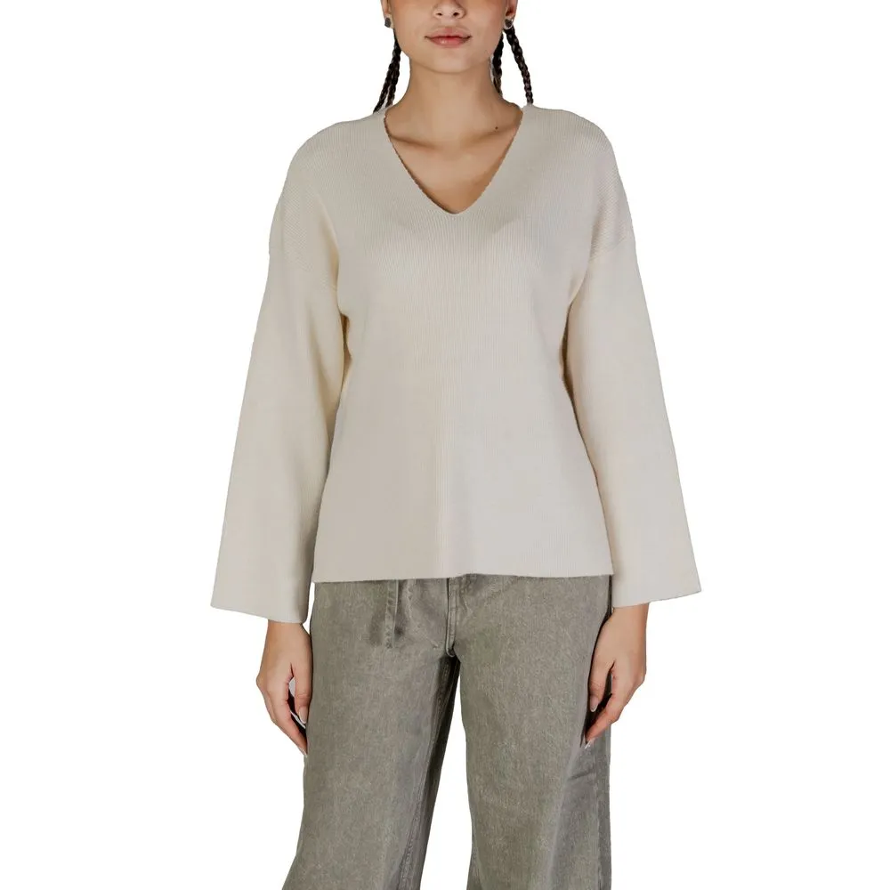 Only Women's Cream Viscose Sweater