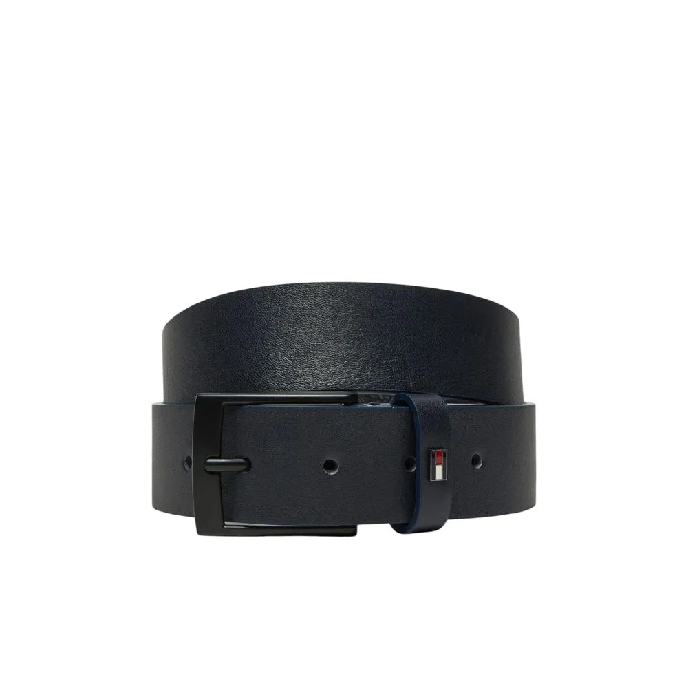 Tommy Hilfiger Men's Blue Leather Belt