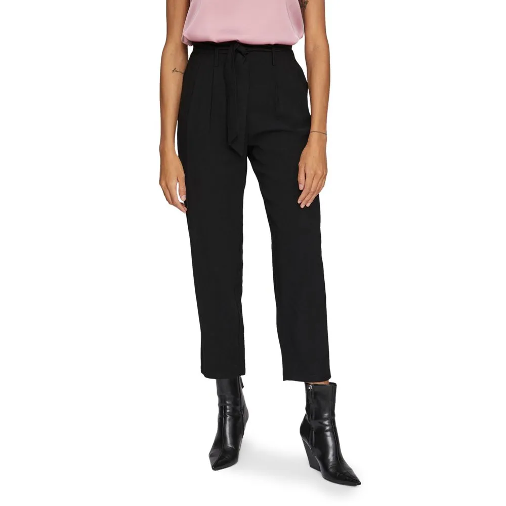 Vila Clothes Women's Black Viscose Jeans & Pant