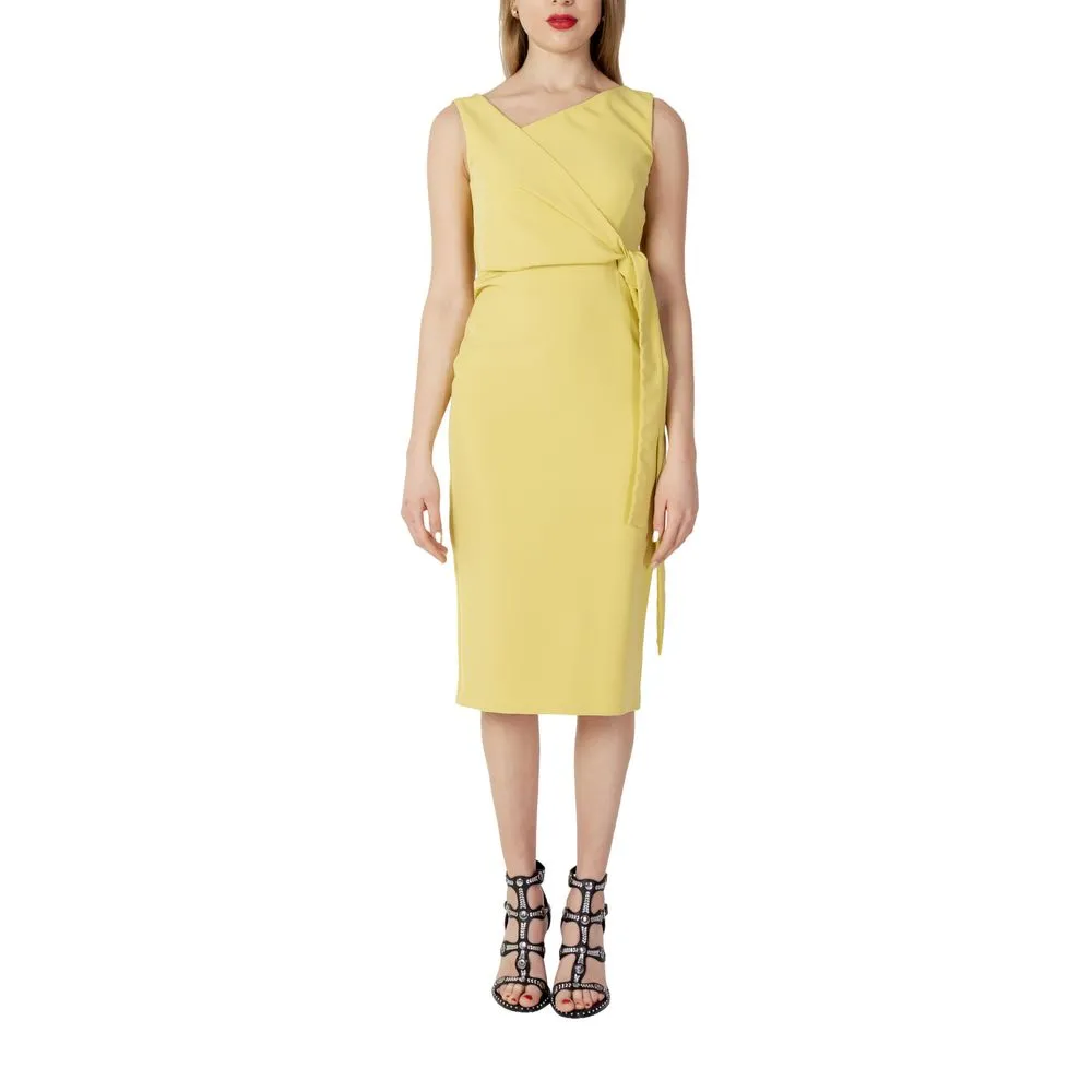 Sandro Ferrone Women's Yellow Polyester Dress
