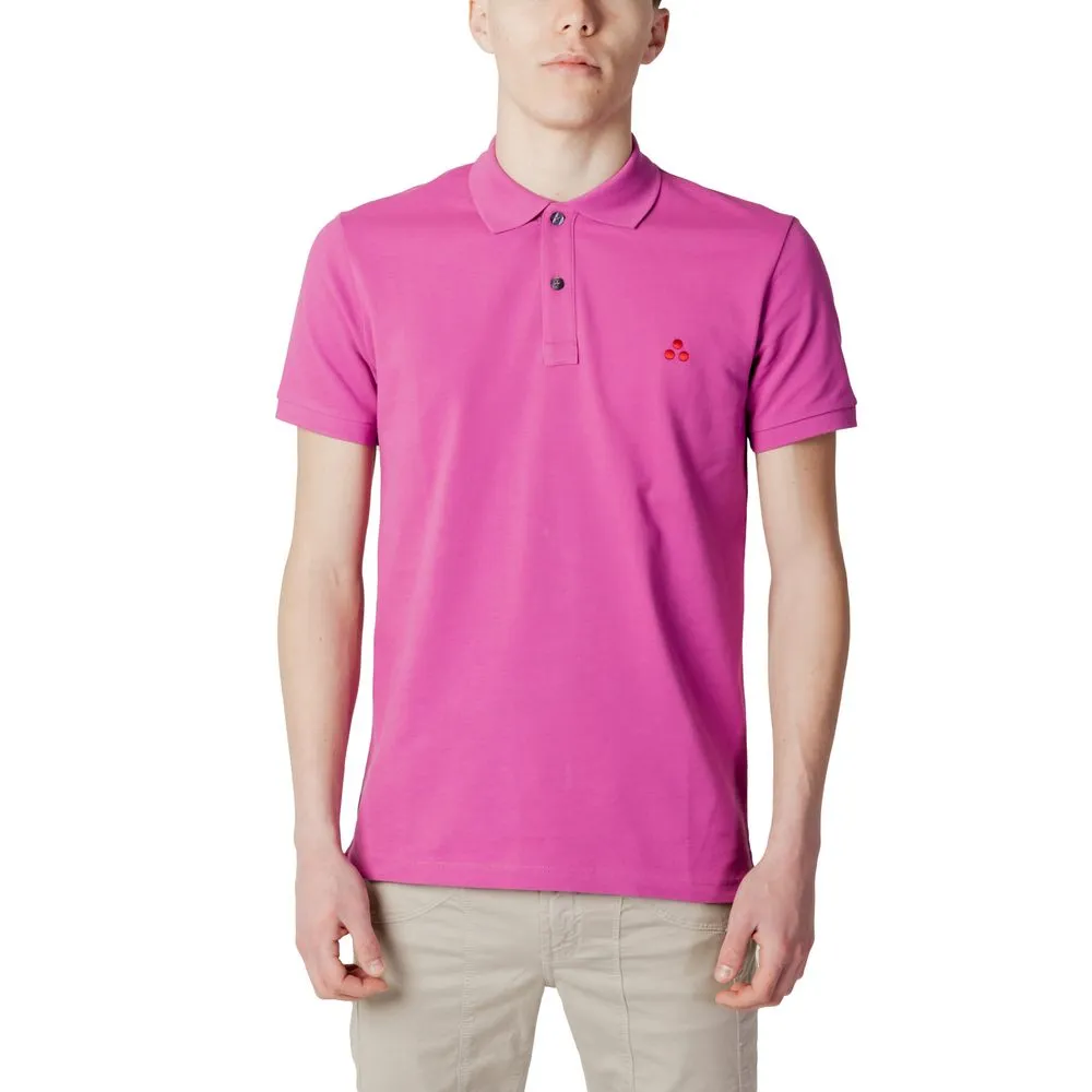 Peuterey Men's Pink Cotton Polo Shirt