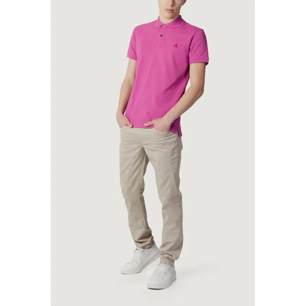 Peuterey Men's Pink Cotton Polo Shirt