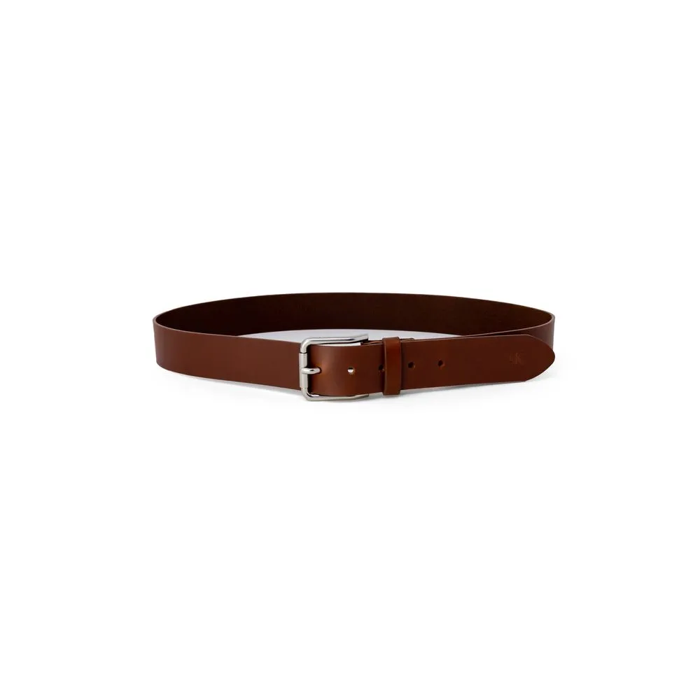Calvin Klein Jeans Men's Brown Leather Belt