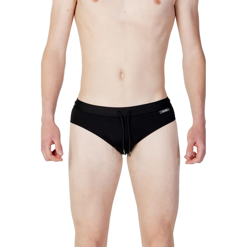 Calvin Klein Jeans Men's Black Polyester Swimwear