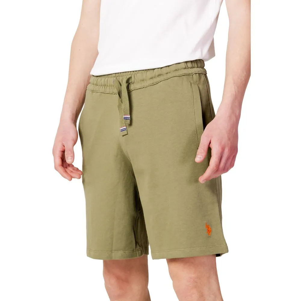 U.S. POLO ASSN. Men's Green Cotton Short