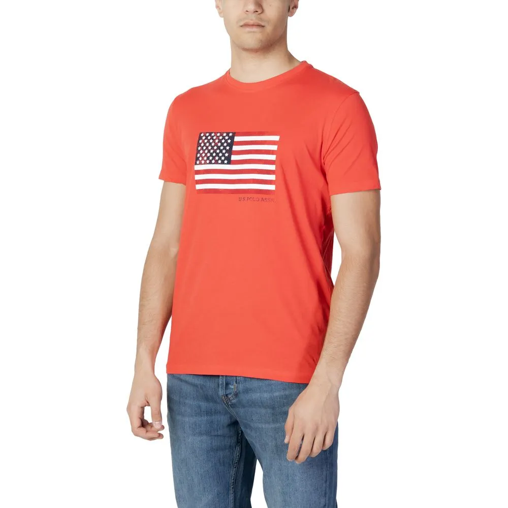 U.S. POLO ASSN. Men's Red Cotton T-Shirt