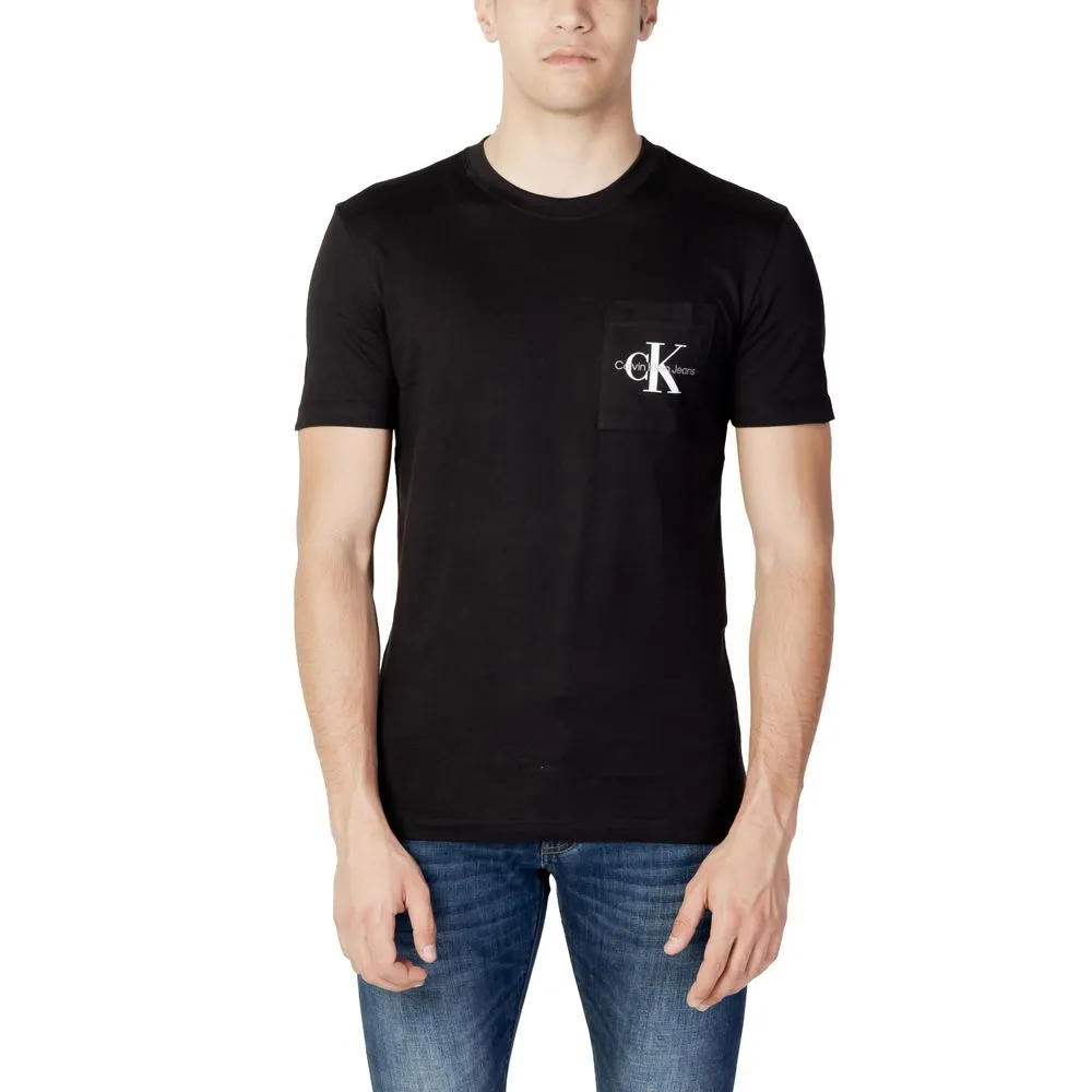 Calvin Klein Jeans Men's Black Cotton T-Shirt