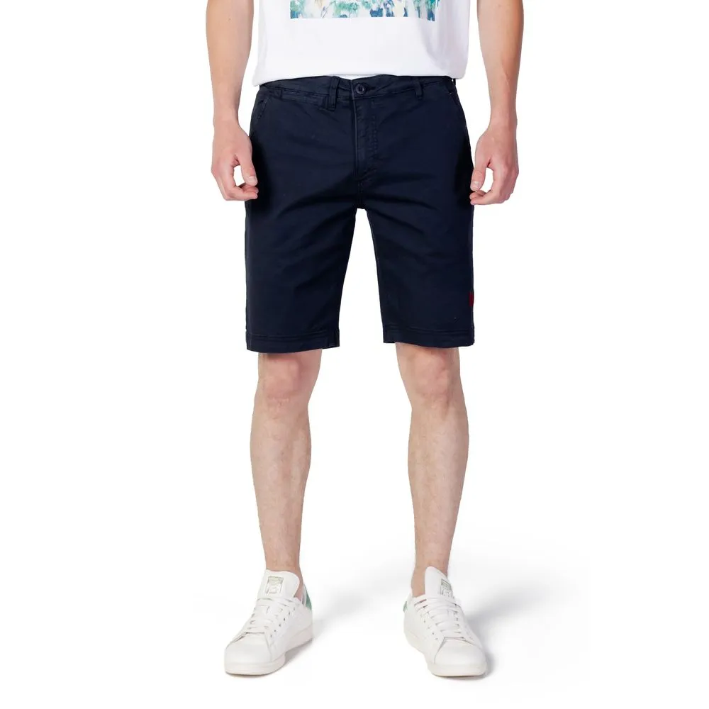 U.S. POLO ASSN. Men's Blue Cotton Short