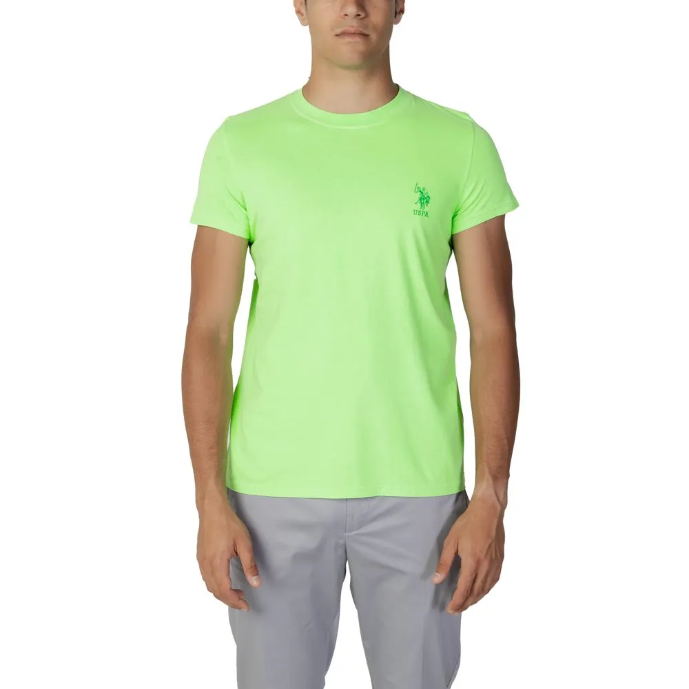 U.S. POLO ASSN. Men's Green Cotton T-Shirt