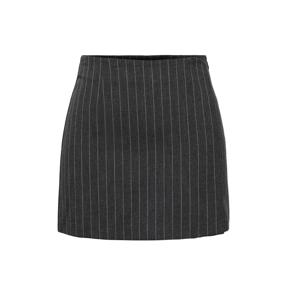 Only Women's Gray Polyester Skirt
