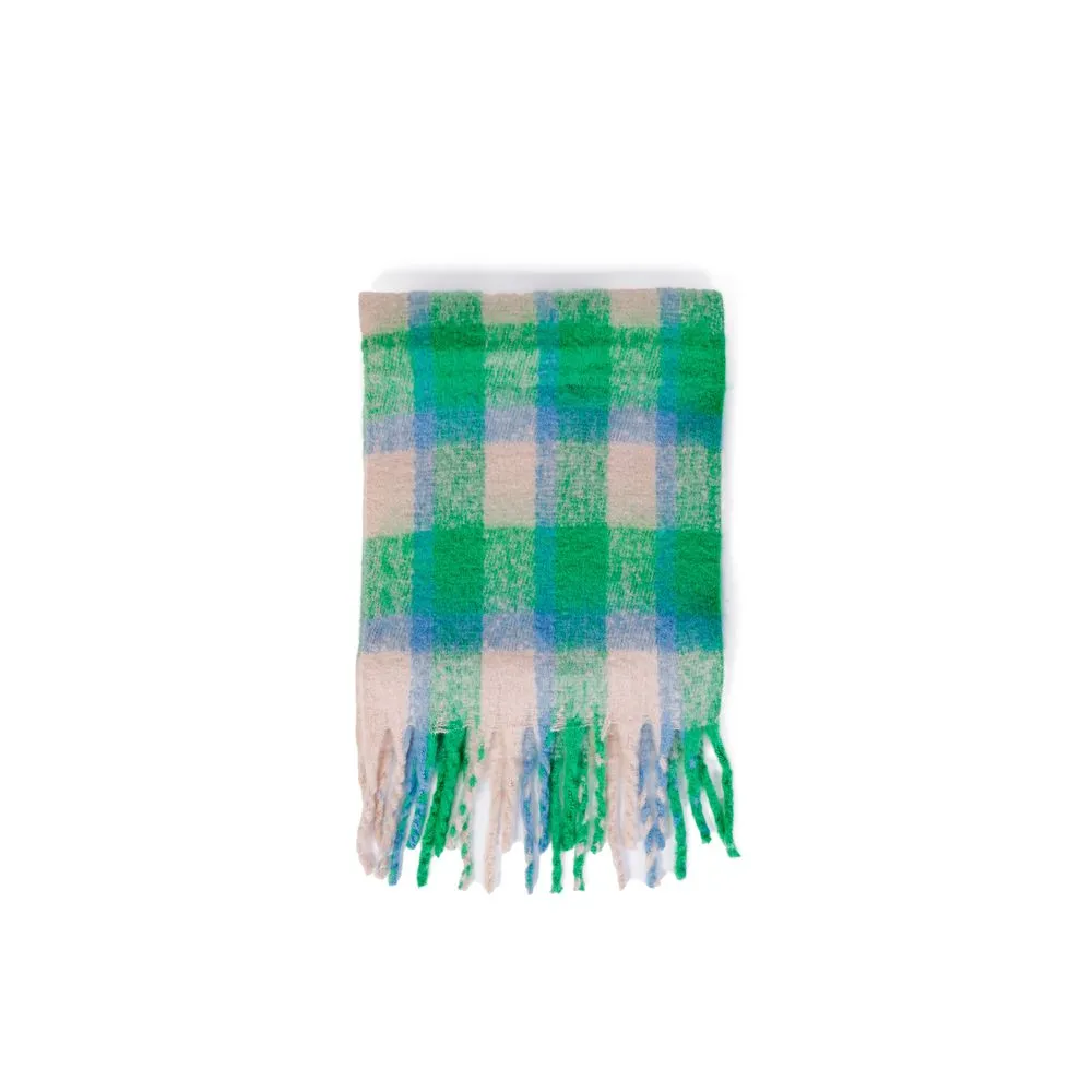 Only Women's Green Polyester Scarf