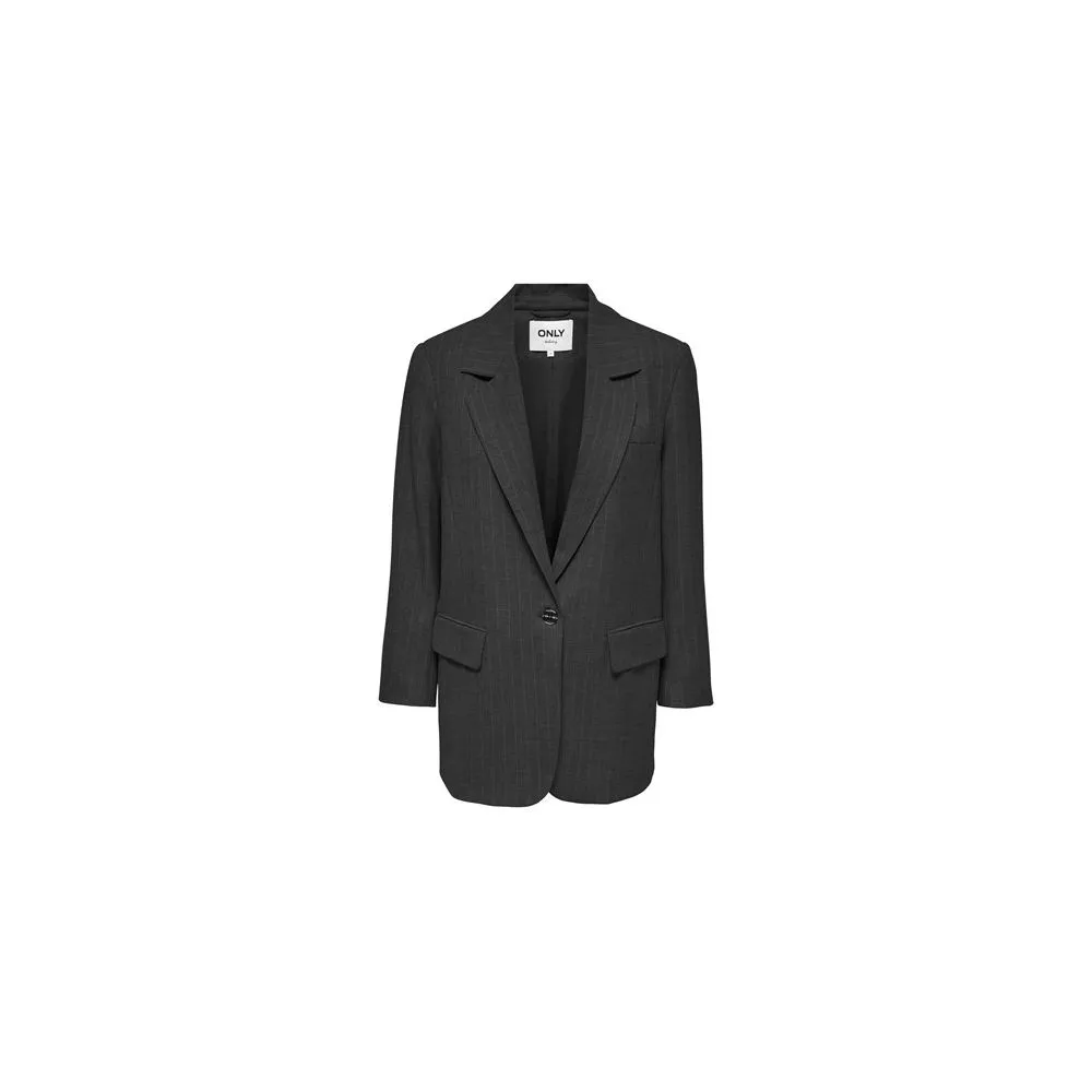 Only Women's Gray Polyester Suits & Blazer