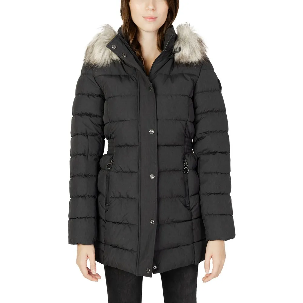 Only Women's Gray Polyester Jackets & Coat