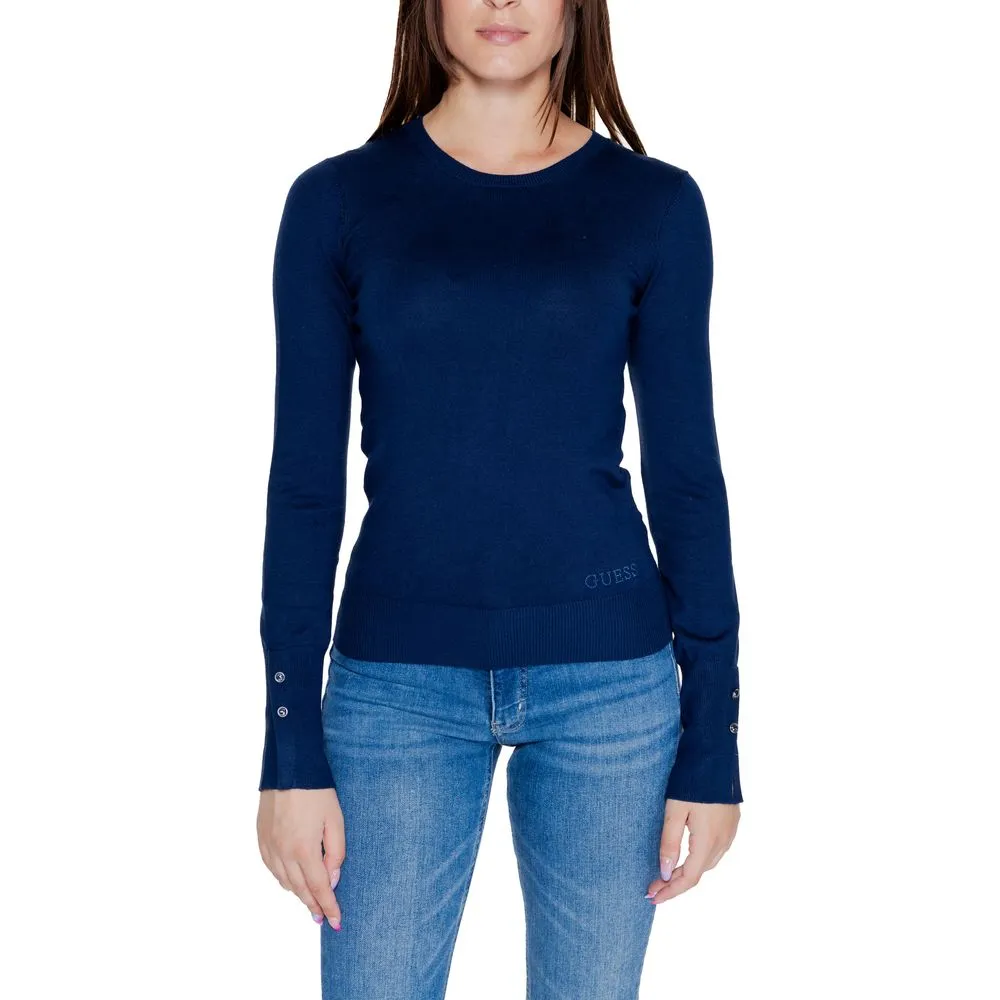 Guess Women's Blue Cotton Tops & T-Shirt