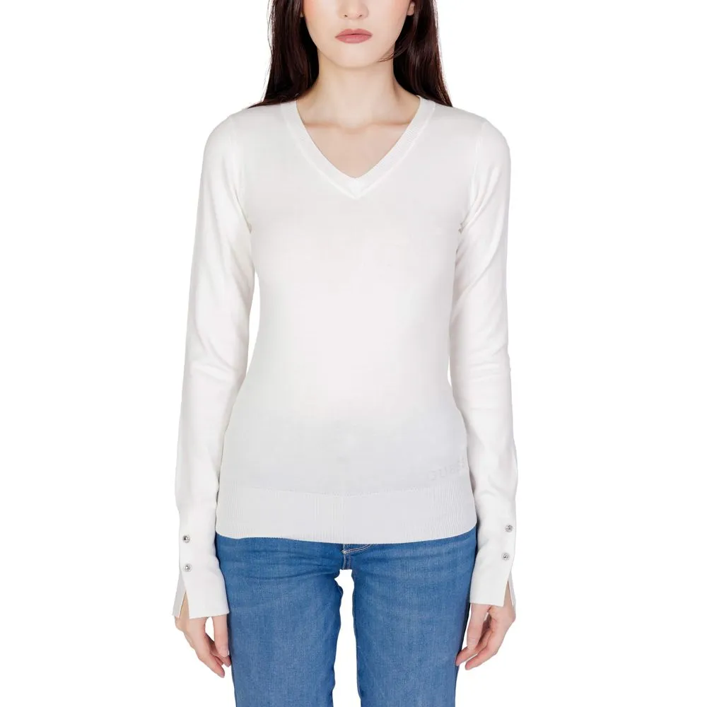 Guess Women's White Cotton Tops & T-Shirt
