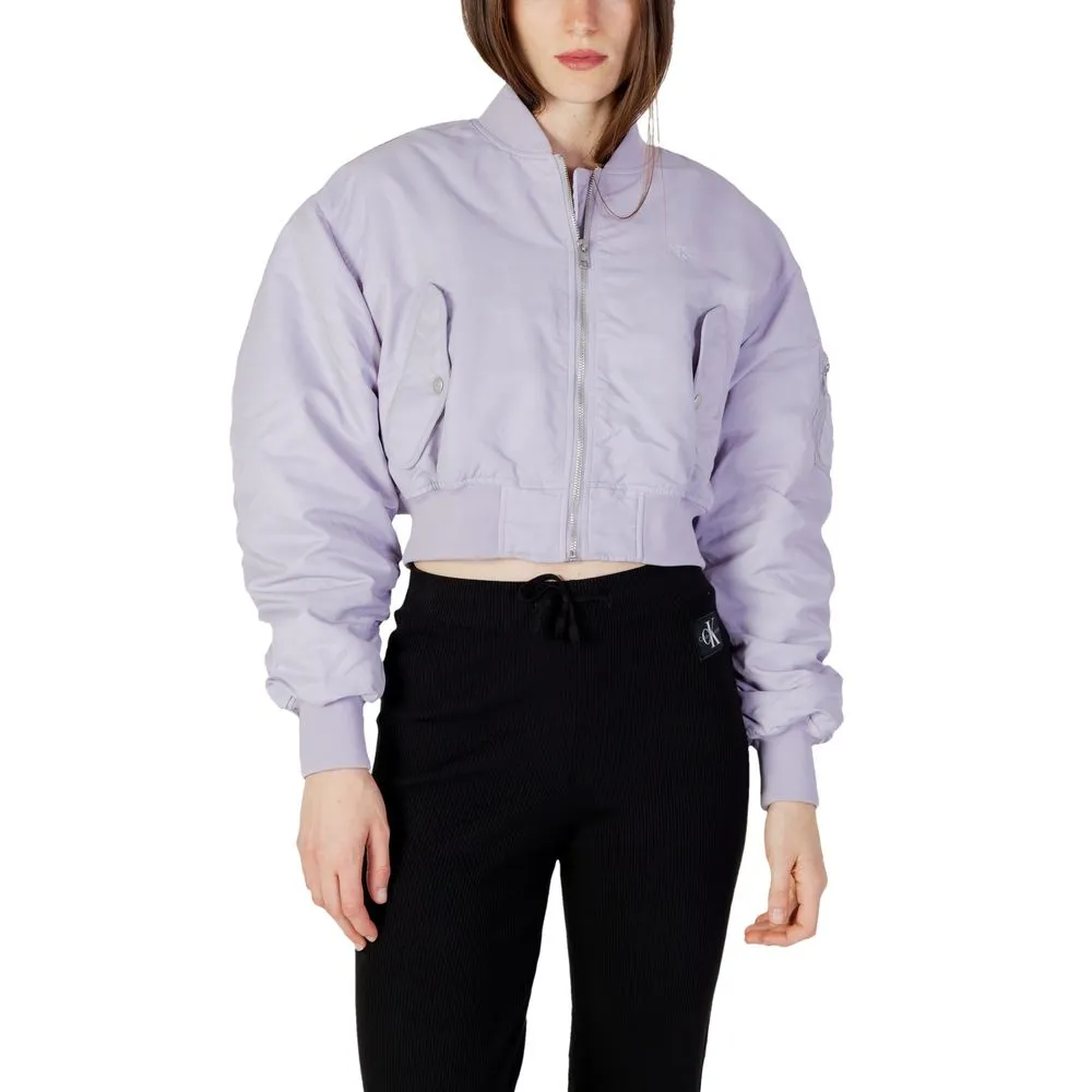 Calvin Klein Jeans Women's Purple Polyamide Jackets & Coat