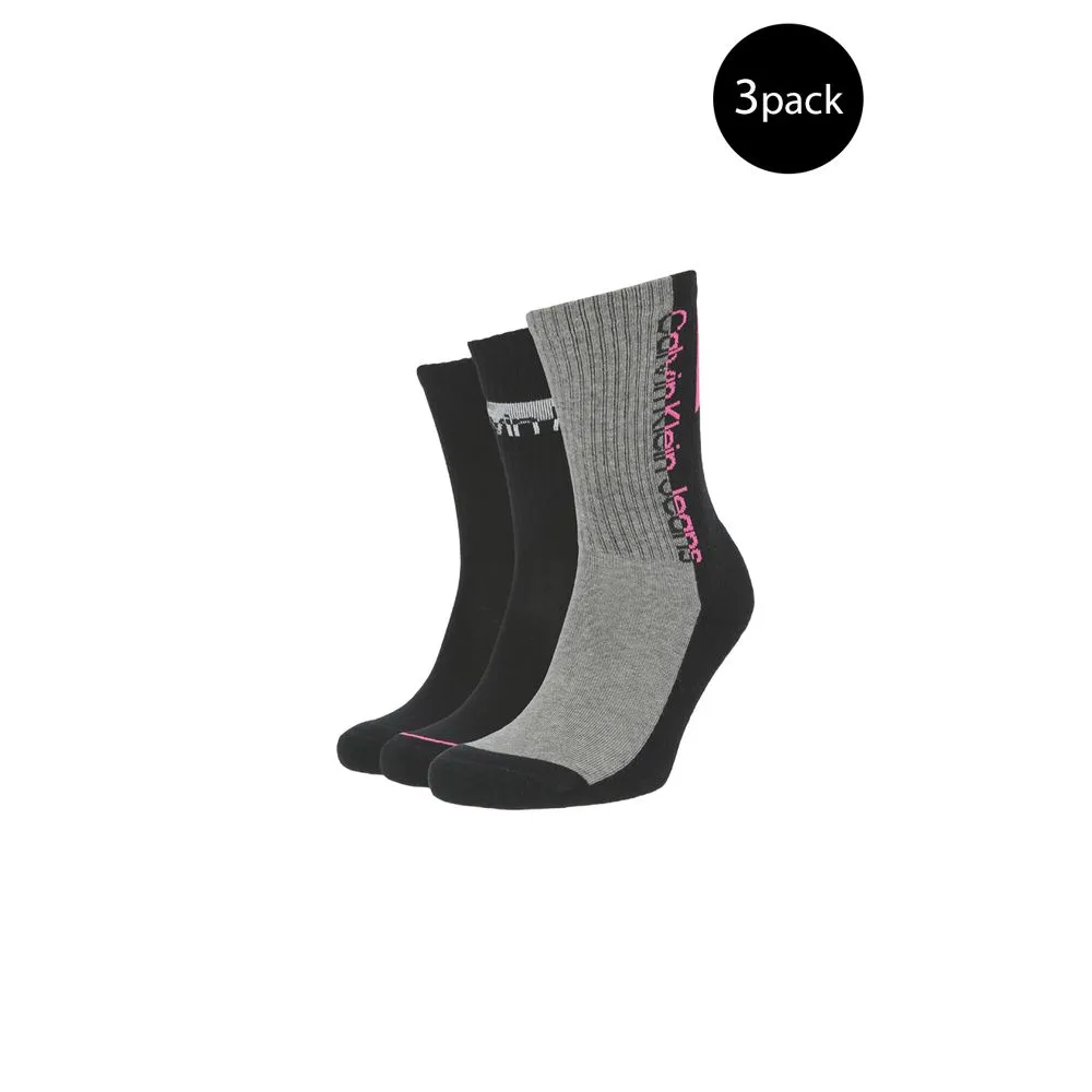 Calvin Klein Jeans Women's Black Cotton Tights & Sock