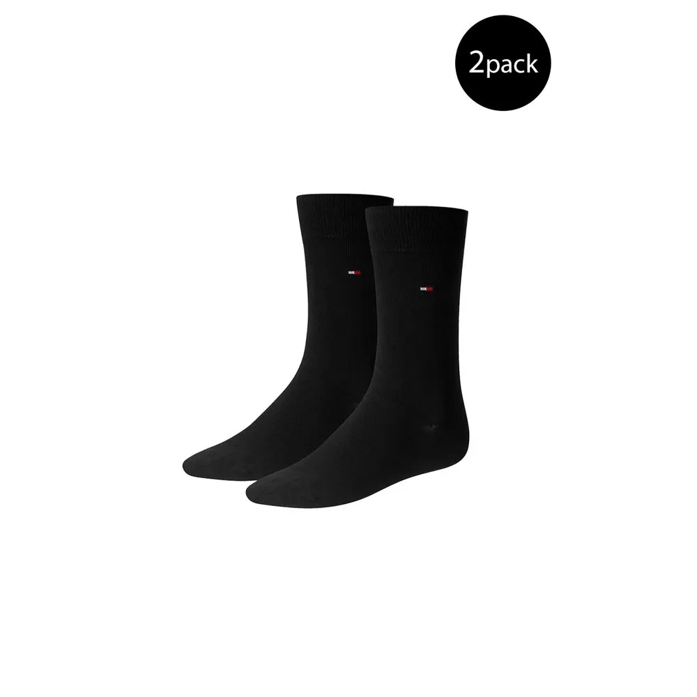 Tommy Hilfiger Men's Black Cotton Sock