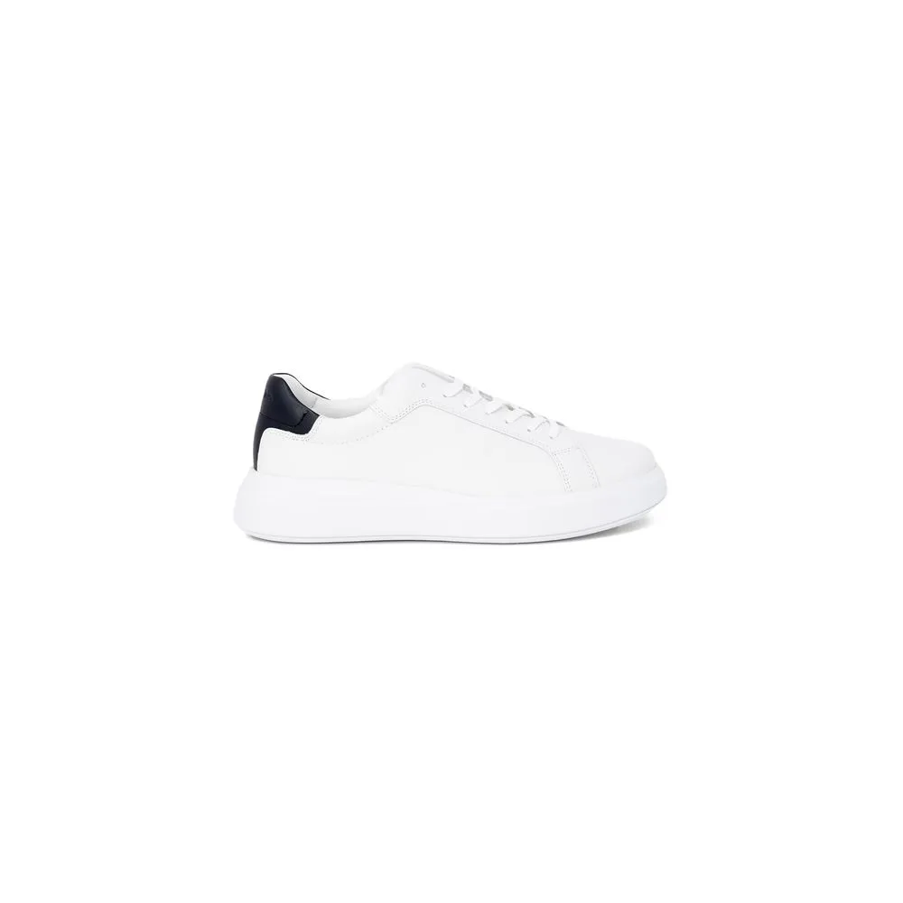 Calvin Klein Men's White Leather Sneaker