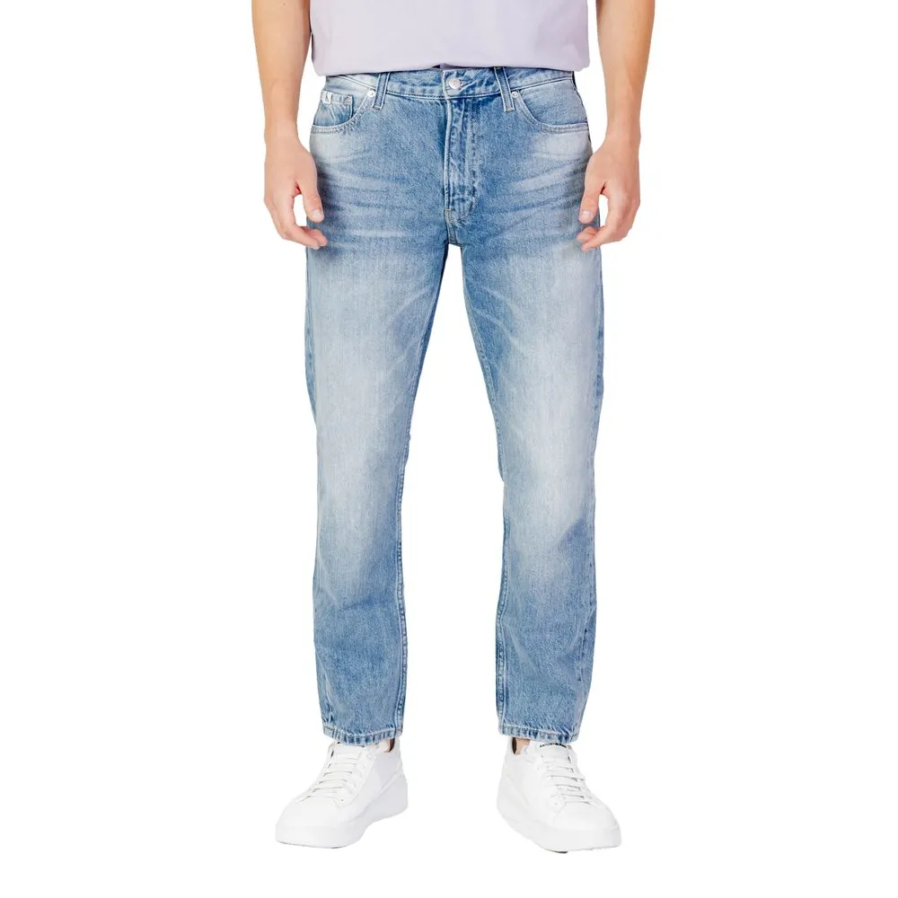 Calvin Klein Jeans Men's Blue Cotton Jeans & Pant