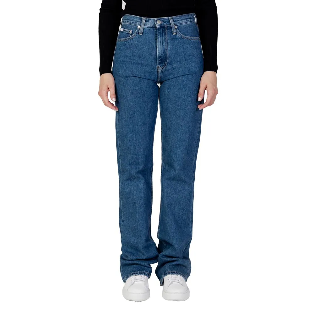 Calvin Klein Jeans Women's Blue Cotton Jeans & Pant