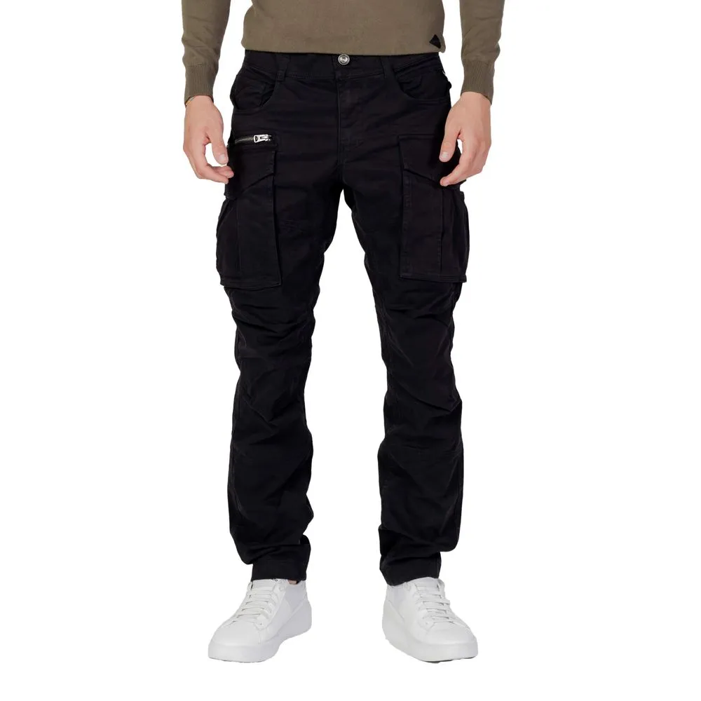 Replay Men's Black Cotton Jeans & Pant