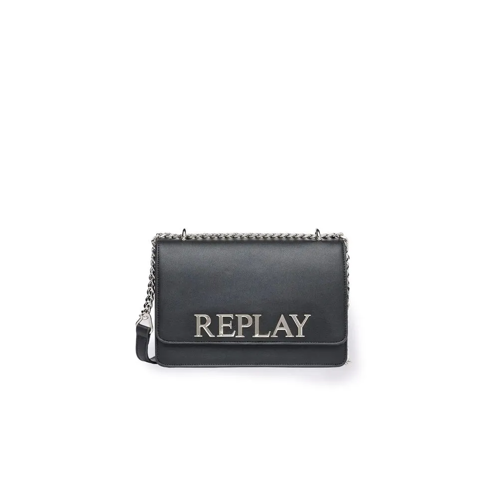 Replay Women's Black Polyethylene Handbag