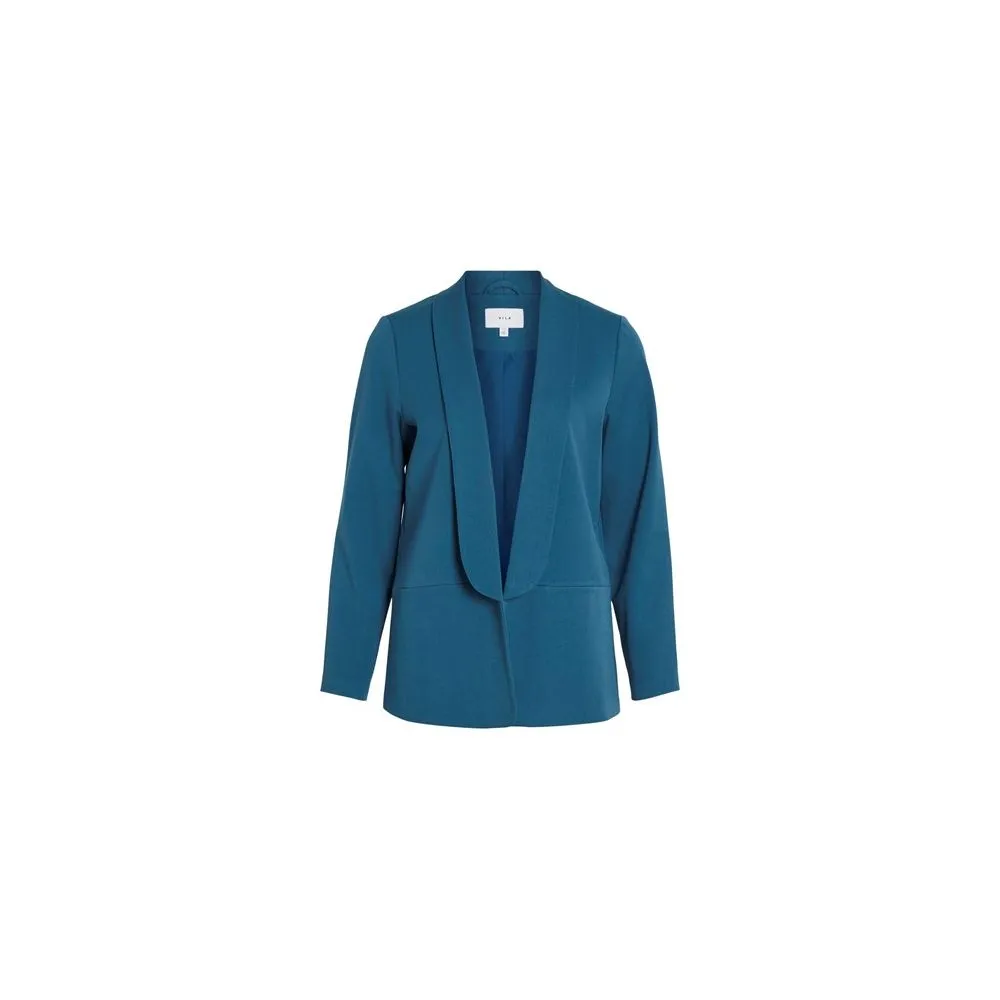 Vila Clothes Women's Blue Polyester Suits & Blazer