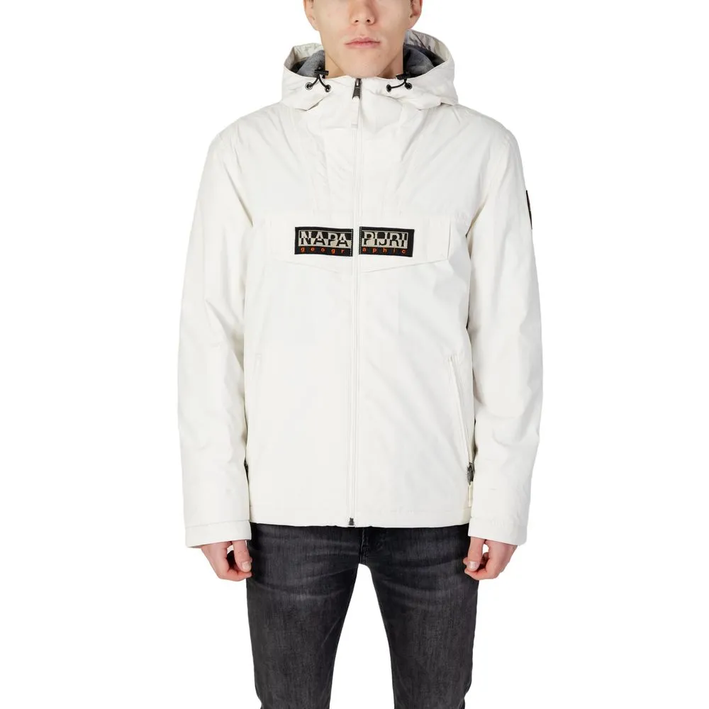Napapijri Men's White Polyamide Jacket