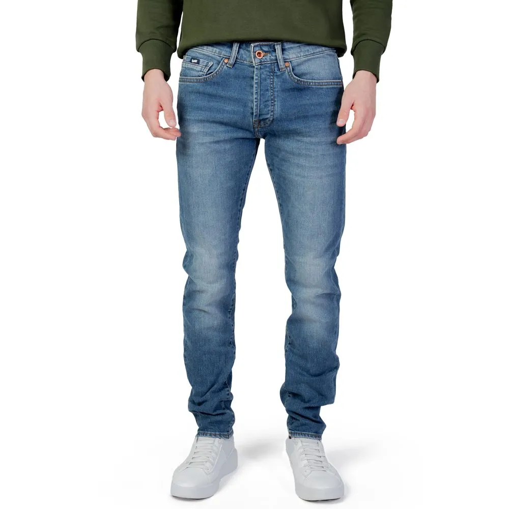Gas Men's Blue Cotton Jeans & Pant